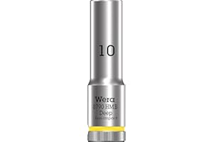 Wera 05004532001 Chiave a Bussola 3/8", Giallo Brillante, 10.0 Mm