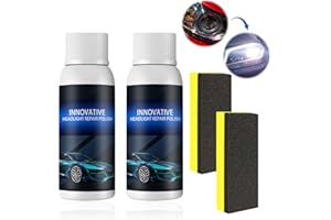 Fengyang 2Pcs Lucida Fari Auto, Kit Pulizia Fari Auto, Fluido per la Riparazione dei fari dell'auto, Smalto per la Riparazione dei fari, Headlight Repair Agent, Car Headlight Repair Fluid