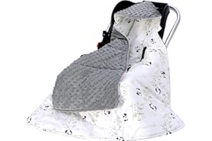 LAT LEE AND TOWN LAT Couverture Enveloppante Siège Bébé Hiver 90x90 cm - Nid d'ange pour Nouveau-Né Poussette Siège Auto