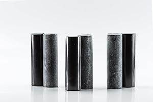 SN NATURSTEIN UG - Shungite and Soapstone Harmonizers | Gem Stone from Karelia - Pack 2 x 3