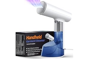 Steamer Dampfglätter Reise Mini & Dampfbürste, FMK 2000W Dampf Steamer für Kleidung und Vorhänge, Kleidungsdampfer für Kleidung, Hand- und Reisedampfer, 325 ml Dampfgene Dampfbügelstationen-Zubehör