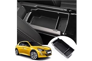 LFOTPP 208 e-208 2020-2024 2025 Accoudoir Boite de Rangement Central, Accessoire Voiture Interieur du Tiroir Consol Organiseurs