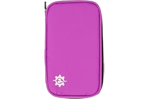 Lumiere & Co. Portafoglio da bicicletta impermeabile | borsa da ciclismo per maglia | portafoglio per ciclisti professionisti | tasca per cellulare con tasche con cerniera, viola., m, Portafoglio da