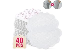 GELPRETTY 40 pezzi Ascelle Assorbenti, Pastiglie Assorbi Sudore, Protezione contro il Sudore Ascellare Assorbenti per Ascelle per Combattono l'iperidrosi per Uomo e Donna