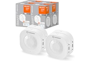 LEDVANCE SMART+ Capteur avec technologie WiFi, Détecteur de mouvement intelligent sans fil, active les appareils et les scènes intelligents, 4 pack