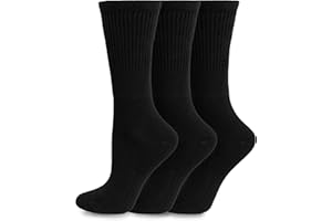Socksmad Ladies Non Elastic Diabetic Socks 4-8 Hand Linked Toe Seam 80% Bamboo Soft Extra Wide Top Grip