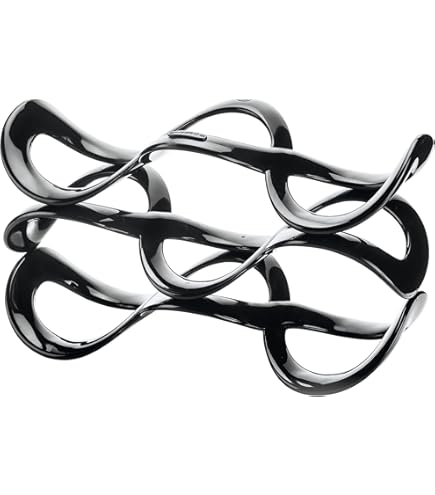 Cantinetta Portabottiglie Vino Da Tavolo Per 6 Bottiglie - Con Apri Bottiglia E Accessori, Nero