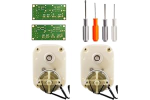 MOZSLY Remontoir de montre double moteur de rechange et circuit imprimé avec outils silencieux, tournevis, clé hexagonale, blanc, blanc, medium