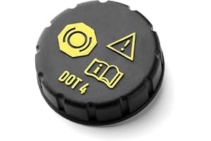 KCLKDA Car Brake Fluid Bottle Cap, Secure Seal Car Brake Fluid Reservoir Cap Cars Brake Fluid Reservoir Anti-Spill Cover Compatible with Ford Focus MK2 MK3 Galaxy MK3 CMax SMax 1831528 BV612162AB Mondeo