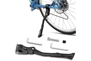 Ordriv 24-29 Inches Adjustable Bike Kickstand, Alloy Adjustable Bike Stand Bike Stand Kick With 2PCS Allen Wrench, for Bicycle Mountain Bike Road Bike