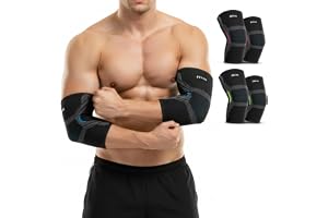FEVAN PACK 2 Tryckkompressionsskydd för Epikondylit och Tendinit, för män och kvinnor, Sportskydd för Tennisarmbåge, Crossfit