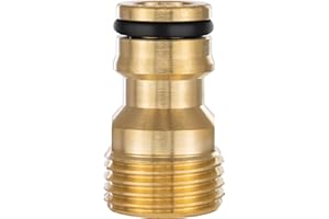 Poppstar złącze adapterowe do kranu z gwintem zewnętrznym 1/2 cala i złączką do węża ogrodowego (pasuje do systemu wtykowego firmy Gardena)