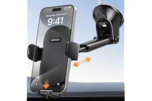 APPS2Car Handyhalterung Auto Saugnapf, Handyhalterung Auto Scheibe, Handyhalter Auto Windschutzscheibe,Phone Holder Car für iPhone 15 14 13/12/11 Pro Max Samsung s21/a20 etc