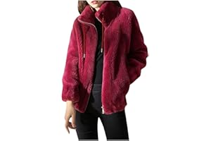 HAOLEI Fleece Jackets for Women UK Clearance Full Zip Plush and Thick Sweater Outerwear Ladies Cozy Oversize Fluffy Coat Stand Up Collar Zipper Plus Size Teddy Jumper Winter Trendy Warm Blazer Tops