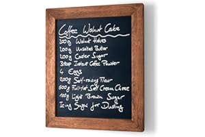ELAFI® Magnetic Chalkboard Anthracite Black Large | Chalkboard for Hanging A3 (42 cm x 32 cm) | Slate Board with Frame | Magnetic Board Made of Pine Wood | Wall Board Including Jute Rope (A3)