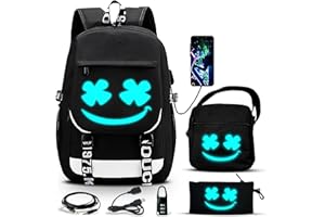 GRENDS Rucksack Jungen Schulrucksack Mädchen Teenager Jugendliche Schultasche Reflektierender Kinder Rucksäcke Schulranzen für 8 10 15 Jahre School Bags for Boys 3 5 Klasse Wasserdicht