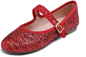 Feversole Women's Soft Breathable Mary Jane Memory Foam Cushioned Comfort Round Toe Metal Buckle Flats Walking Shoes