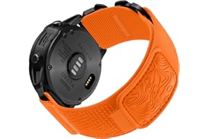 Bandletic Compatible with Garmin Fenix 8 51mm/7X/7X Pro/6X/6X Pro/5X Plus/5X/Fenix 3/3 HR Strap, 26mm Quick Fit Nylon Strap for Garmin Epix Pro 51mm/Tactix Delta Solar/Instinct 2X Solar/Enduro 3/2/1
