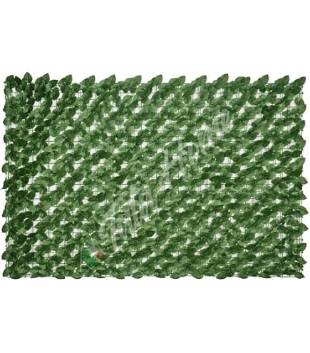 Recinzione Di Edera Artificiale ColourTree | Pannello Siepe 1,2x3,5 M Con Retro Robusto, Per Esterni E Giardino