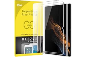 JETech Schutzfolie für Samsung Galaxy Tab S8 Ultra (14,6 Zoll, SM-X900/SM-X906) mit Einfaches Installationswerkzeug, Panzer Schutz Glas Folie Displayschutz, HD Klar, 2 Stück