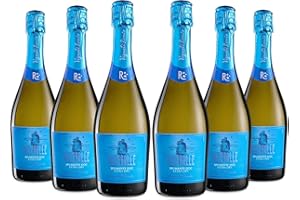 Vigneti Romio Trebbiano Vino Spumante Bianco Novebolle Romagna DOC, Gusto Fresco con Note Fruttate, 11.5% Vol, Confezione con 6 Bottiglie da 750 ml