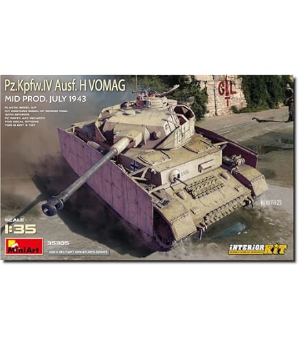 BORDER MODEL BT005 Pz.Kpfw.IV AUSF.H Early/Mid 2 en 1 BT-005 - Kit de modélisme de Chars allemands Échelle 1:35