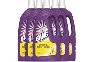 ‎CILLIT BANG CILLIT BANG Kraftreiniger Boden & Oberflächen Citrus – Starker Allzweckreiniger für Küche, Bad, Terrasse und Oberflächen – Duftet nach Zitrone – 5 x 1,5 l