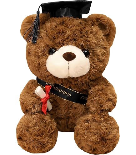 Peluche Gatto Per Laurea Con Spazio Per Autografi &ndash; Giocattolo 1 Pezzo &ndash; Fun Express