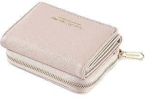 ANYWN Portmonetka Damska, Mały Portfel z Dużą Pojemnością, Elegancki i Słodki z Dużą Przegródką na Monety, Jasnoróżowy