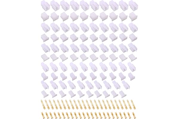 HUAZIZ 580 Pcs Connecteur Electrique 2.8 mm Pas 2 3 4 6 9 Broches Mâle Femelle Terminal Plug, 2.8mm Connecteur de Fil Électrique, Sertir Cosse Assortiment kit pour Moto, Vélo, Voiture, Bateau