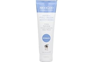MooGoo Natural Full Cream Moisturizer - Ultra-Hydrating Repair for Dry, Itchy, Sensitive Skin - Cruelty Free Mens and Womens Moisturizing for Face and Body - 120g