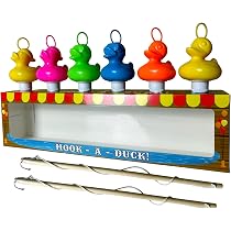 Kit Pêche Aux Canards – 6 Canards Flottants Multicolores Avec Hameçons, Jouet De Bain Et Piscine (dès 3 Ans)