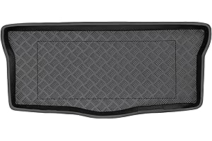 M MOTOS MOTOS Tapis de coffre en PE pour Peugeot 107 2005-2014 Rendez votre voyage plus confortable grâce à ce tapis de voiture durable - Tapis de coffre de voiture tout temps, protection contre les salissure