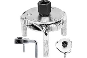 Retoo Przegródka filtra oleju, 3-ramienna do filtra oleju Ø 70–125 mm, uniwersalny klucz do filtra oleju, 3-ramienny, filtr oleju, narzędzie, uniwersalny filtr oleju, pająk filtra oleju, czarny