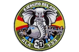 TACRO Parche Bordado ALA 31 Airbus A400M Ejército del Aire Fuerzas Aéreas Españolas 9cm Cierre de Gancho con Gran Adherencia (Color)