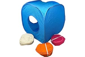 DXQ Cat Play Cube Pop Up Cat Play Cube Pet Cat Kitten Cube Tunnel Strong Box Fun Fold Away Animal Toy Small Pets Fun Box 38Hx38Wx38D (cm) Zvire (Pink)