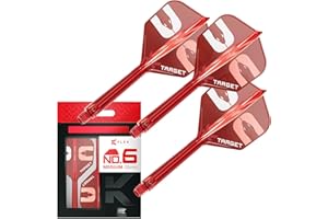 ‎TARGET DARTS Target Darts Nathan Aspinall “ASP” K-Flex Flight & Shaft System, Red | No.2/No.6 Kflex – Short (19mm), Intermediate (26mm), and Medium (33mm) All-in-One K Flex Flights und Shafts