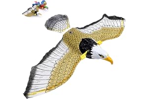 QIANDERER Juguete de gato de pájaro volador, juguete interactivo de simulación para gatos, juguete de simulación de pájaros voladores para colgar, juguetes de pájaro de sonido electrónico para gatos, juguetes