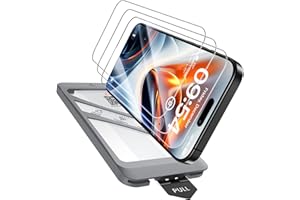 TAURI 3 Sztuki Ochraniacz Ekranu do iPhone 16 Pro Max 6,9" z Automatyczne Odpylanie Szybka Instalacja Narzędziem, Szkło Hartowane, Odporne na Zarysowania, Bez Pęcherzyków Powietrza Film