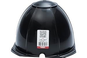 Thermahood - TH001 Pack of 4 - Airtight Downlight Covers for Over Recessed Lights and Downlights - Energy Efficient, Black, 190 x 190 x 140mm