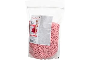 EPILWAX S.A.S - Perles de cire à épiler Pelable ROSE - sachet de 1kg Cire Chaude Réutilisable