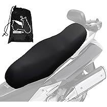 Coprisella Per Yamaha X-City 125/250 2007-2016 - Ecopelle Nero Con Cuciture Grigio