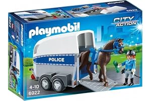Playmobil City Action 6922 Polishäst med släpvagn inklusive ryttare och tillbehör, från 4 år
