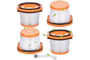 Rebirthcare filters for shark wandvac system wv361uk/ wv361gduk/ wv361pluk/ wv361rguk/ wv361bluk/ wv362ukt/ wv362rgukt/ wv362blukt vacuum filter replacement parts accessories, replace part # xffwv360