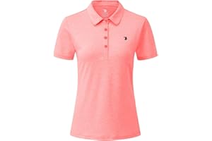 YSENTO Womens Short Sleeve Polo Lady-fit Shirt Premium Sports Golf Polo T-Shirts