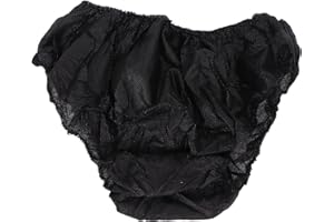 ANGGREK Mutandine USA e Getta, 50 Pezzi di Biancheria Intima USA e Getta Nera Taglia Unica per la Maggior Parte della Biancheria Intima Viaggio Portatile per Hotel Turistico All'aperto