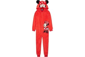 Disney Pijama de Una Pieza para Niñas Pijama Entero Niña de Polar Invierno Mono Pijama de Stitch Minnie Jack Skellington