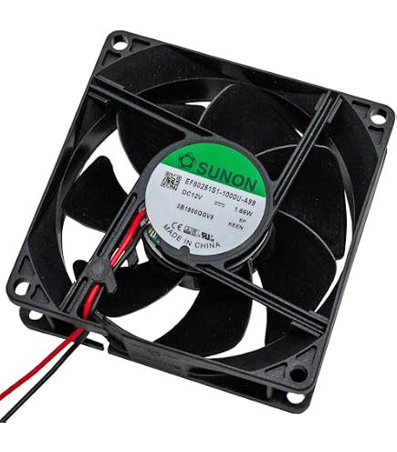 Sunon Axiallüfter 60x60x20mm 12V DC - 5700 U/min, 43.3 M³/h Luftstrom, 39 DB(A) Für PC, Elektronik, Kühlung