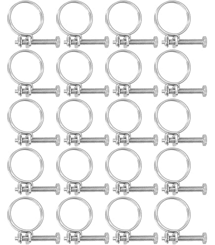 OTOTEC 20 Stück Verstellbare 18–22mm Doppeldraht Schlauchschellen 201 Edelstahl Drahtklemme Verstellbarer Schlauchring Doppeldraht Sanitärrohrschellen OTOTEC 20 Stück Verstellbare 18–22mm Doppeldraht Schlauchschellen 201 Edelstahl Drahtklemme Verstellbarer Schlauchring Doppeldraht Sanitärrohrschellen
