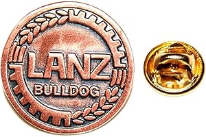 Textilhandel Hering Lanz Bulldog Emblem Kupfer Traktor Schlepper l Anstecker l Abzeichen l Pin 06